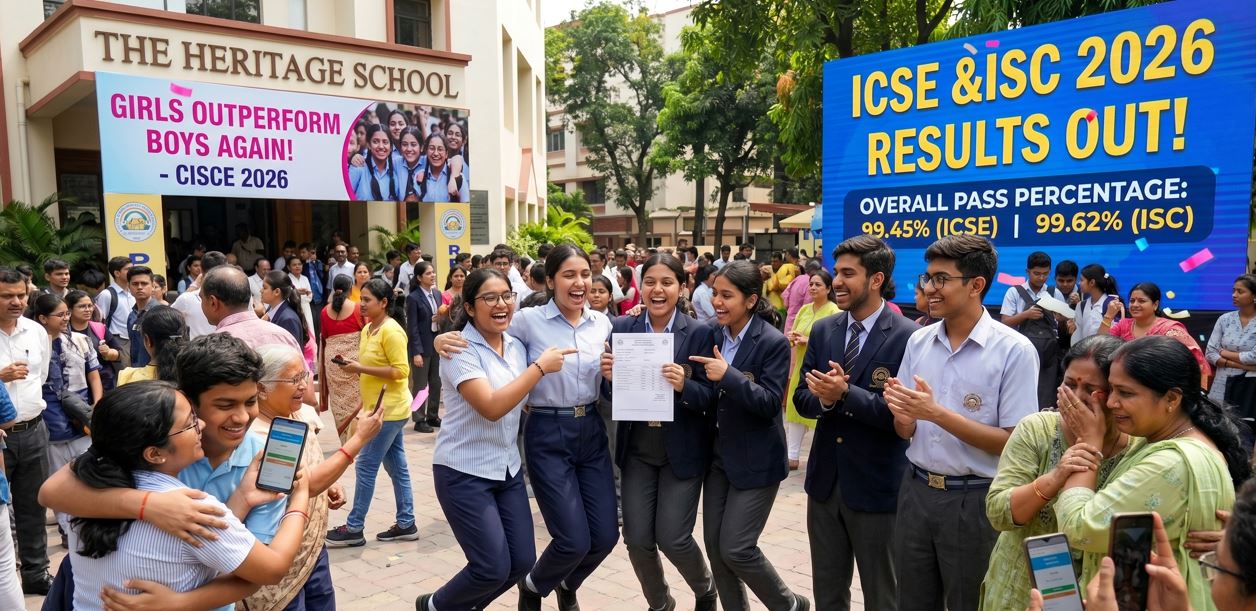 CISCE Declares ICSE, ISC 2026 Results; Pass Percentage Above 99%, Girls Lead Again!